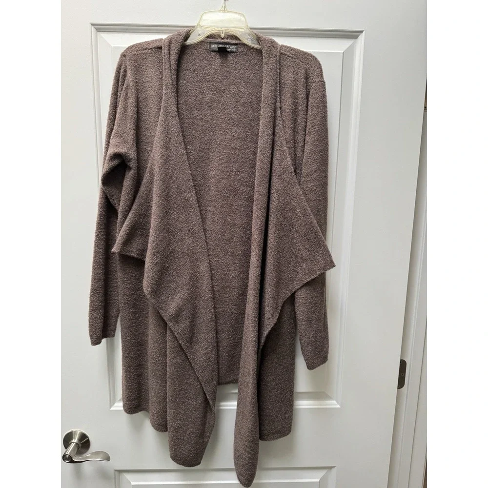 Barefoot Dreams Chic Lite Drape Front Calypso Wrap‎ Cardigan Brown Women's 1X